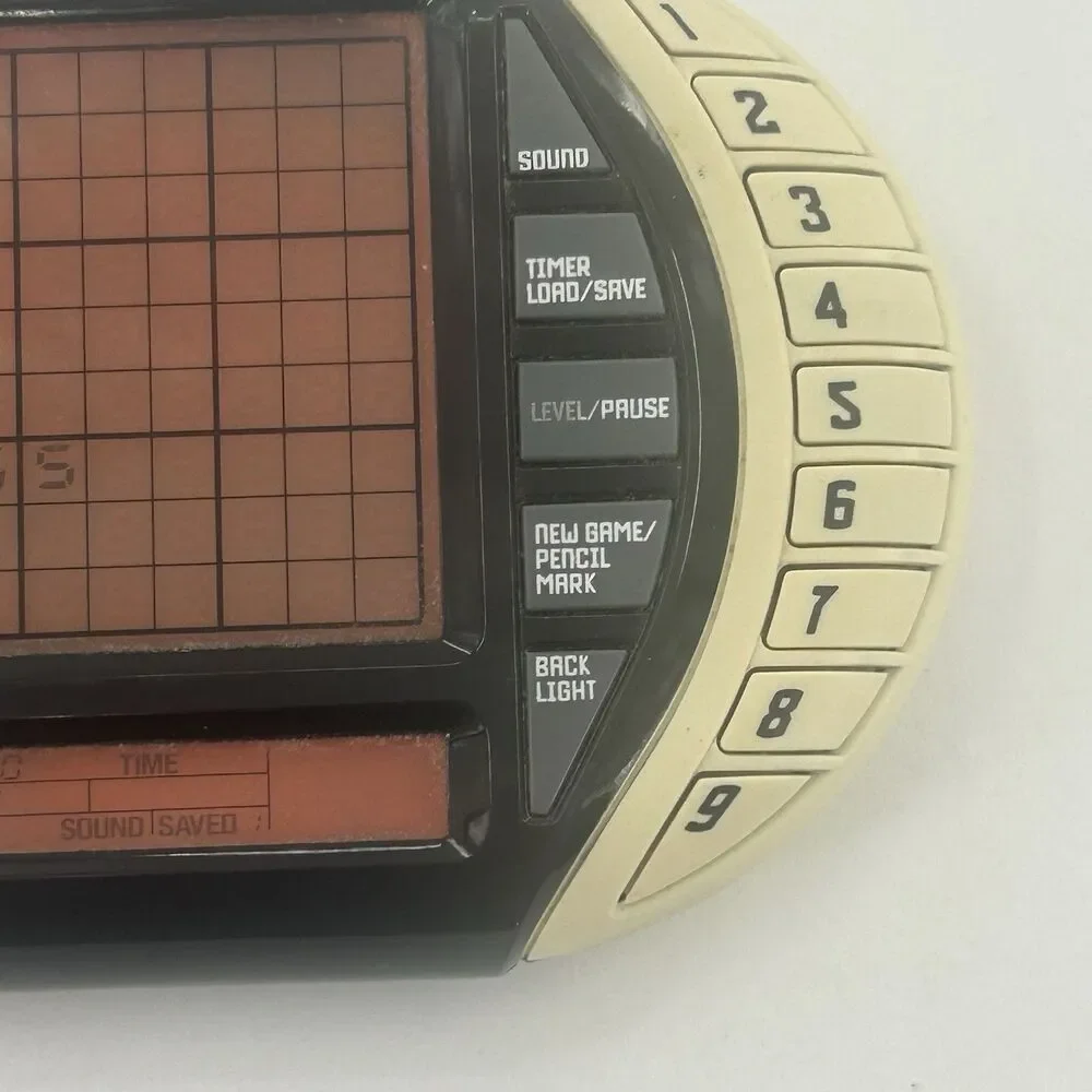 Sudoku Ultimate Electronic Handheld Game W/ Orange Backlight Fast Shipping